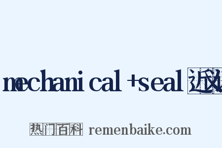 mechanical+seal近义词是什么意思的图片